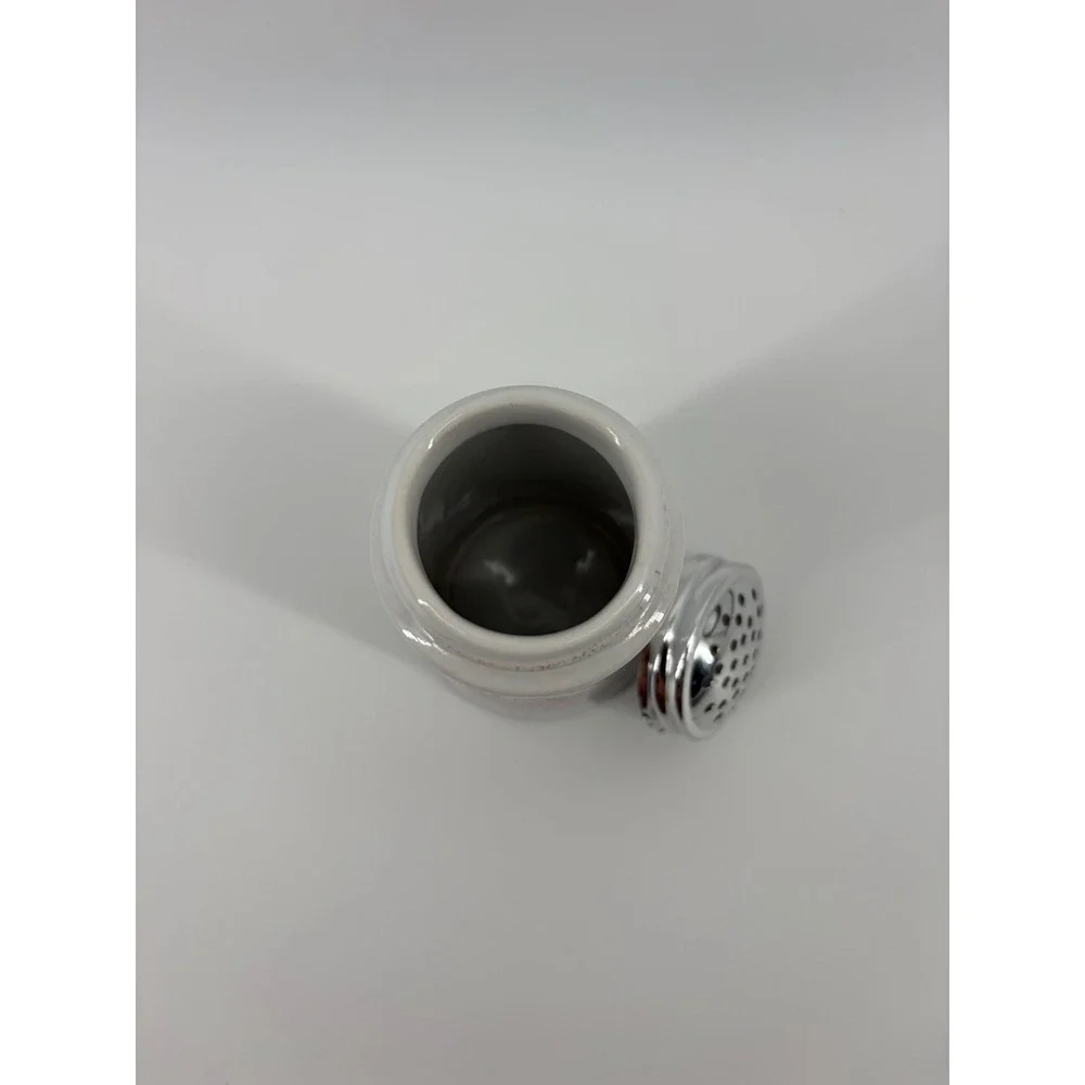 Vintage Himark Caffe Italia Ceramic Cheese‎ Shaker Retro Pizzeria White Red